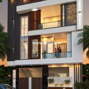 House front design  new house design duplex house design Model No - 0208