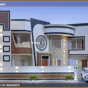 House front design new house design duplex house design Model No - 0214