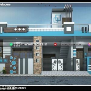 House front design  new house design duplex house design Model No - 0222