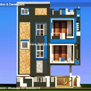 House front design  new house design duplex house design Model No - 0223