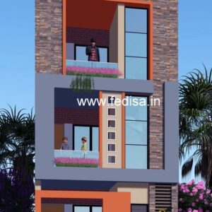 House front design  new house design duplex house design Model No - 0228