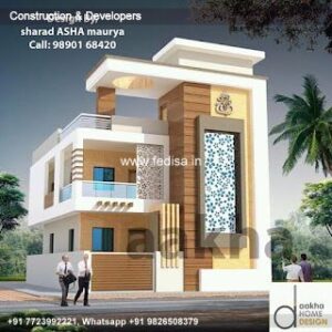 House front design  new house design duplex house design Model No - 0237