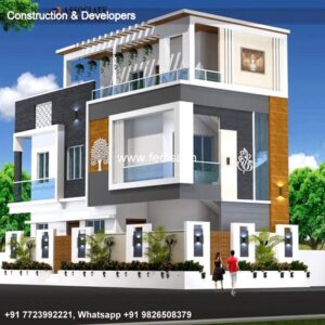 House front design  new house design duplex house design Model No - 0241