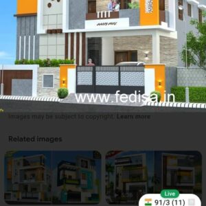 House front design  new house design duplex house design Model No - 0245