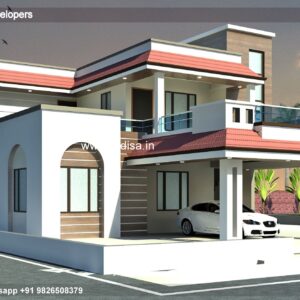 House front design  new house design duplex house design Model No - 0246