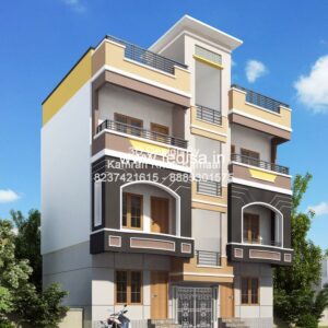 House front design  new house design duplex house design Model No - 0250