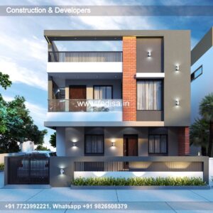 House front design  new house design duplex house design Model No - 0258