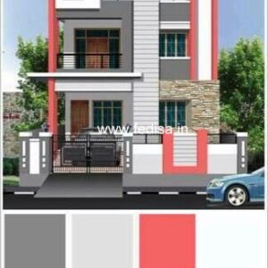House front design  new house design duplex house design Model No - 0260