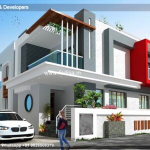 House front design  new house design duplex house design Model No - 0271