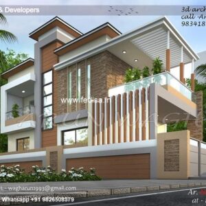 House front design  new house design duplex house design Model No - 0271