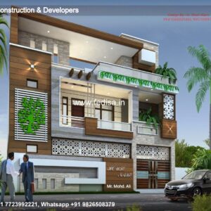 House front design  new house design duplex house design Model No - 0281