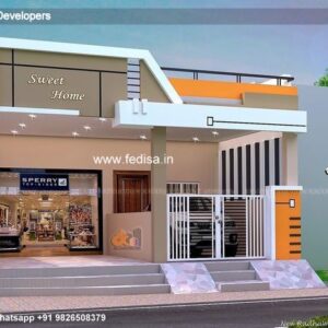 House front design  new house design duplex house design Model No - 0285