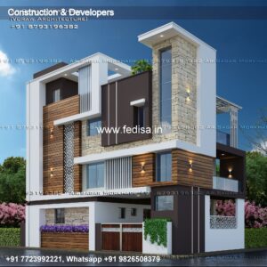 House front design  new house design duplex house design Model No - 0285