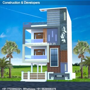 House front design  new house design duplex house design Model No - 0297