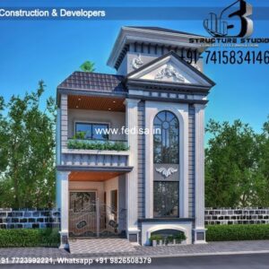 House front design  new house design duplex house design Model No - 0298