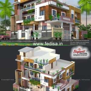House front design  new house design duplex house design Model No - 0303