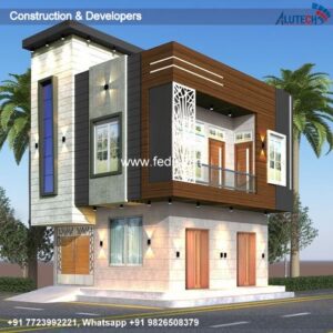House front design  new house design duplex house design Model No - 0308