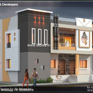 House front design  new house design duplex house design Model No - 0312