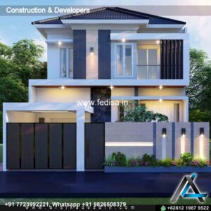 House front design  new house design duplex house design Model No - 0323