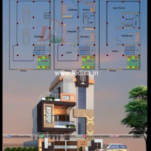 House front design  new house design duplex house design Model No - 0329
