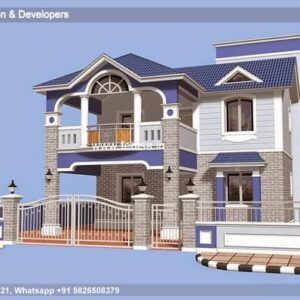 House front design  new house design duplex house design Model No - 0332