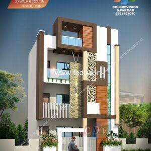 House front design  new house design duplex house design Model No - 0331