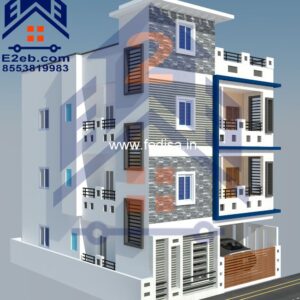 House front design  new house design duplex house design Model No - 0336
