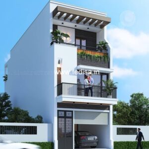 House front design new house design duplex house design Model No - 0343