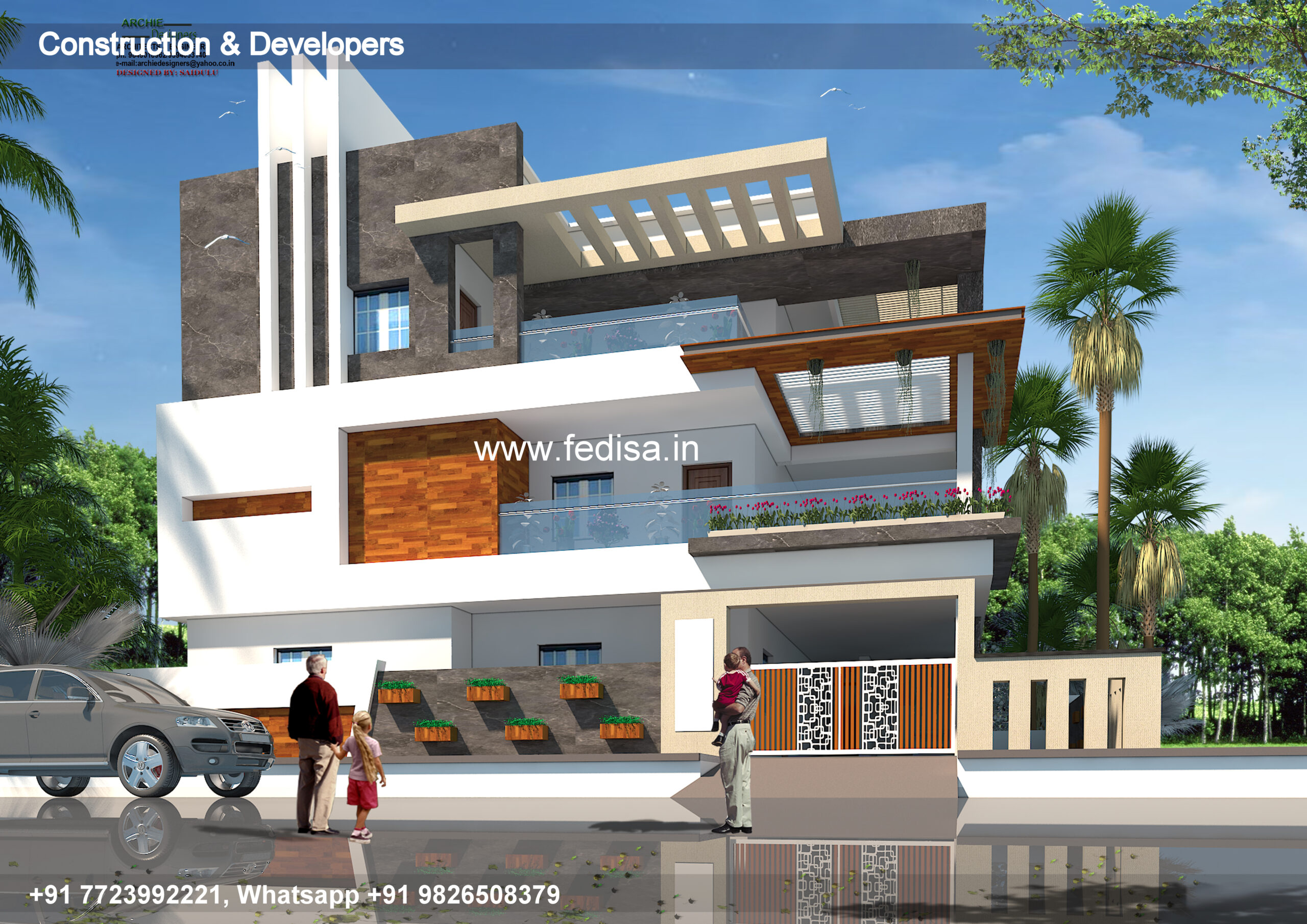 Luxury house house design modern house design -Model No - 0353