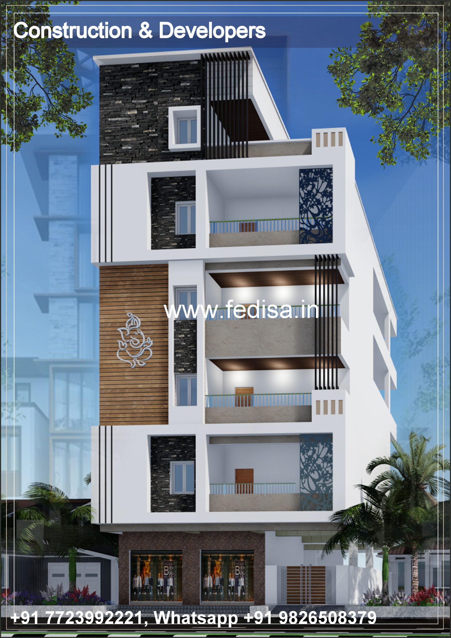 Luxury house house design modern house design -Model No - 0354