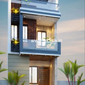 House front design  new house design duplex house design Model No - 0354