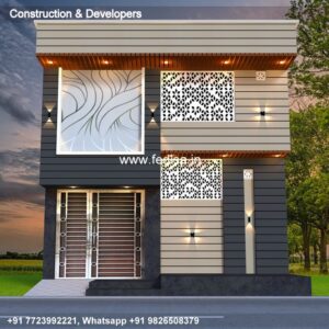 House front design  new house design duplex house design Model No - 0359