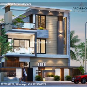 House front design  new house design duplex house design Model No - 0360