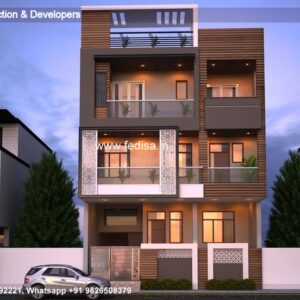 House front design  new house design duplex house design Model No - 0361