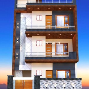 House front design  new house design duplex house design Model No - 0365