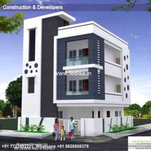 House front design  new house design duplex house design Model No - 0371