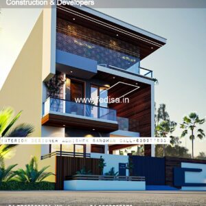 House front design  new house design duplex house design Model No - 0383