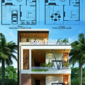 House front design  new house design duplex house design Model No - 0390
