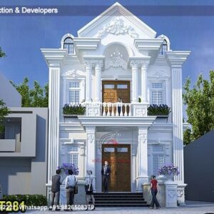 House front design  new house design duplex house design Model No - 0395