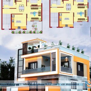 House front design  new house design duplex house design Model No - 0406