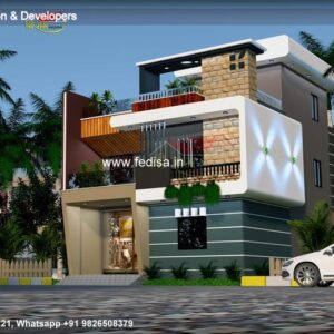 House front design  new house design duplex house design Model No - 0415