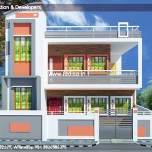 House front design  new house design duplex house design Model No - 0413