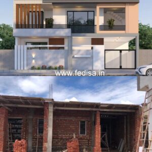 House front design  new house design duplex house design Model No - 0416