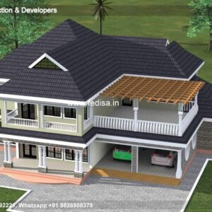 House front design  new house design duplex house design Model No - 0424