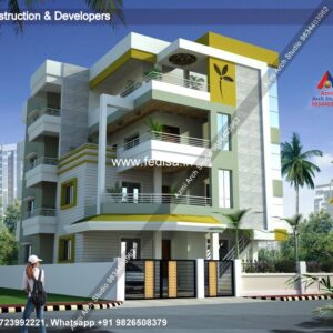 House front design  new house design duplex house design Model No - 0424