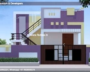 House front design  new house design duplex house design Model No - 0428
