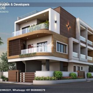 House front design  new house design duplex house design Model No - 0429
