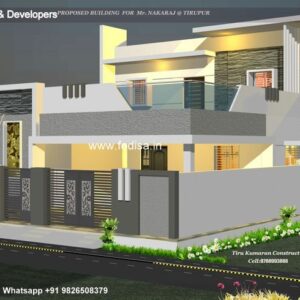 House front design  new house design duplex house design Model No - 0438
