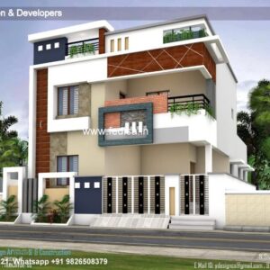 House front design  new house design duplex house design Model No - 0441