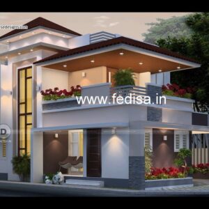 House front design  new house design duplex house design Model No - 0444